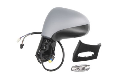 Oglinda exterioara Peugeot 207 (W_) 05.2006-12.2013 , 9 pini, pliabila, stanga View Max crom convex carcasa prevopsita grunduita reglare electrica cu foto