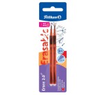 Set 2 rezerve universale pentru pix Pelikan, cerneala rosie, varf M 0,7 mm - NOU