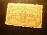 Timbru fiscal SUA Officially Sealed Post Office 1881