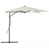 Umbrela soare de exterior cu stalp din otel, nisipiu, 300 cm GartenMobel Dekor, vidaXL