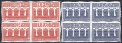 Spania 1984 - EUROPA-Poduri -A 25-a Conferință Europeană a A.P.T.,Bloc de 4, MNH foto