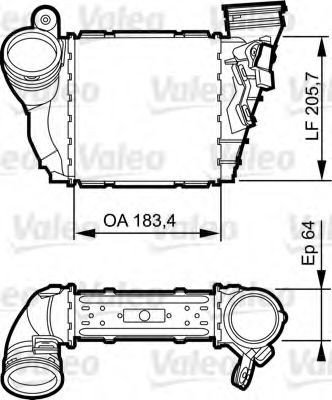 Radiator intercooler VW GOLF IV Variant (1J5) (1999 - 2006) VALEO 817557