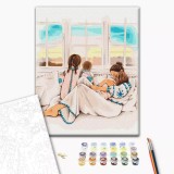 Set pictura pe numere - Alla Berezovska - Maternal warmth | Brushme