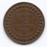 Tunisia 10 centimes 1914 - Bronz, 30 mm, KM-236, Africa