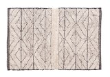 Cumpara ieftin Covoras bumbac crem negru Peres 60 x 120 cm