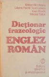 DICTIONAR FRAZEOLOGIC ENGLEZ-ROMAN BUCURESTI 1982