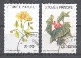 Sao Tome e Principe 1992 Flowers, high values, used G.116