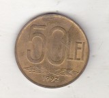bnk mnd Romania 50 lei 1992 , varianta 2 - cifre subtiri