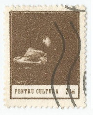 *Romania, LP VIII.2/1934, Timbre pentru cultura, 2 lei brun, oblit. foto
