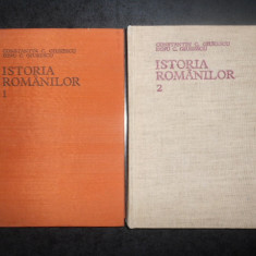 CONSTANTIN C. GIURESCU - ISTORIA ROMANILOR 2 volume (1974, editie cartonata)