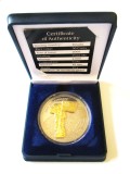 Cumpara ieftin Rară! Tuvalu 50 Cents 2009 UNC Proof ed.limitată 2000 bucăți,&icirc;n cutia originala cu certificat de garantie,sculptura din alama aurita