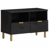 vidaXL Dulap TV, negru, 70x33x46 cm, lemn prelucrat
