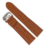 Cumpara ieftin Curea Ceas &bdquo;Sand Shark&rdquo; WZ2898 &ndash; Piele Veritabilă de Rechin, Maro Deschis (12mm