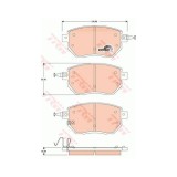 Placute frana Infiniti Fx, 09.2002-12.2008, Fx, 09.2002-12.2008, Nissan Murano (Z50), 08.2003-09.2008, TRW