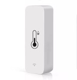 Senzor inteligent de temperatura si umiditate, higrometru, Wi-Fi 2,4 GHz, Compatibil cu Tuya, SmartLife, Amazon Alexa, Google Assistant, Oem