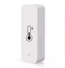 Senzor inteligent de temperatura si umiditate, higrometru, Wi-Fi 2,4 GHz, Compatibil cu Tuya, SmartLife, Amazon Alexa, Google Assistant