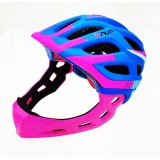 Casca biciclisti AVO-49, model fullface, marime L (48-56 cm), culoare albastru/r... Cod:U00941