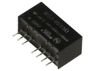 Convertor DC/DC 3W 4.5-9V la 15V/-15V SIP8 foto