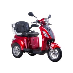 Tricicleta electrica ZT-15-D TRILUX cu EEC, motor 900W, 48V 20Ah, viteza 25km/h, autonomie 50km, nu necesita permis - Roșu