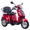 Tricicleta electrica ZT-15-D TRILUX cu EEC, motor 900W, 48V 20Ah, viteza 25km/h, autonomie 50km, nu necesita permis - Roșu