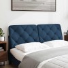 VidaXL Pernă pentru tăblie de pat, albastru, 140 cm, material textil
