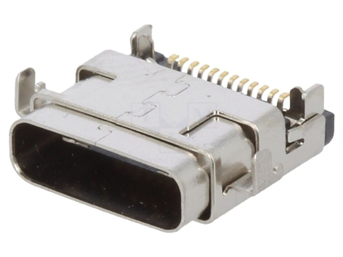 Conector USB C SMT orizontal USB 3.1