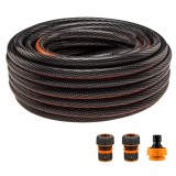 Furtun de gradina, 6 straturi, antirasucire, cu 2 cuple si adaptor, 3/4&quot;, 20 m, NEO GartenVIP DiyLine