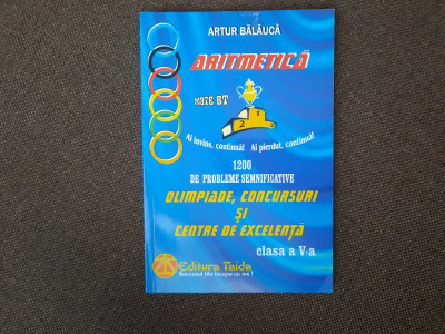 ☆ Aritmetică. 1200 de probleme semnificative, clasa a V-a ☆ Artur Balauca foto
