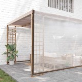 VidaXL Prelata transparenta cu ochiuri 10x10 m polietilena