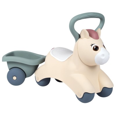 Masinuta de impins Smoby Pony cu remorca foto