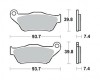 Placute Frana Fata TRW Lucas MCB786 Moto