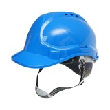 Casca de protectie ventilata reglabila Crownman, 51-63 cm, albastra, pentru constructii si bricolaj