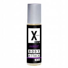 Parfum pentru bărbați pentru a atrage femeile X-Phero Body Attack Violet, 10 ml