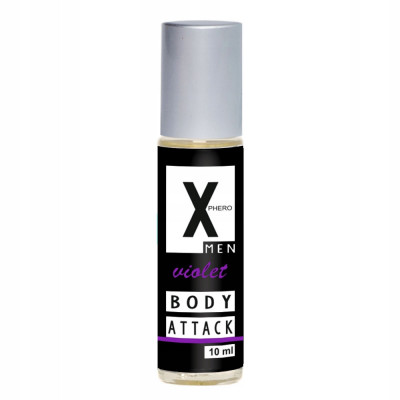 Parfum pentru bărbați pentru a atrage femeile X-Phero Body Attack Violet, 10 ml foto