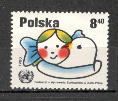 Polonia.1980 Declaratia de pace ONU MP.132 foto