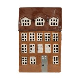 Cumpara ieftin Candela Casuta ceramica alba maro 17x11x24 cm