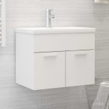 vidaXL Dulap cu chiuvetă &icirc;ncorporată, negru, lemn prelucrat