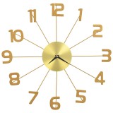 Cumpara ieftin Ceas de perete, auriu, 50 cm, metal