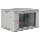 Cabinet metalic de perete 19&quot;, tip rack wallmount, 6U 600x600 mm, Xcab S Gri