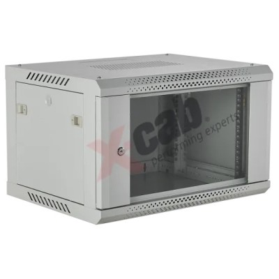 Cabinet metalic de perete 19&amp;quot;, tip rack wallmount, 6U 600x600 mm, Xcab S Gri foto