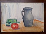 52. Natura statica, ulcior , Acuarela veche , pictura