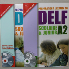 PREPARATION A L 'EXAMEN DU DELF , SCOLAIRE et JUNIOR , VOLUMELE A1si A2, par MARIE CHRISTINE JAMET et ODILE CHANTELAUVE , 2 CD - URI INCLUSE , 2006