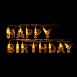 Lumini calde albe LED cu LED-uri cu 13 becuri - Happy Birthday