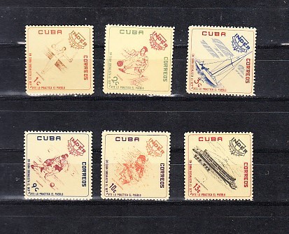A12 S2 2 - Timbre foarte vechi - Cuba - jocuri sportive