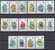 DB1 Fauna Marina Pesti 1981 Montserrat 16 v. MNH foto