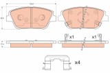 TRW GDB3540 set placute frana,frana disc