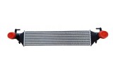 Intercooler Fiat 500x; Jeep Renegade, motor: 1.3 MultiJet, 1.6 MultiJet, iesire - conector rapid stanga, 572x129x52, OEM/OES, Aluminiu/ Plastic
