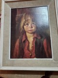 Tablou cu copil de plange, Istorice, Acrilic, Impresionism, ART