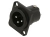3 Pin Metal Panel Mount Connector