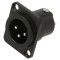 3 Pin Metal Panel Mount Connector